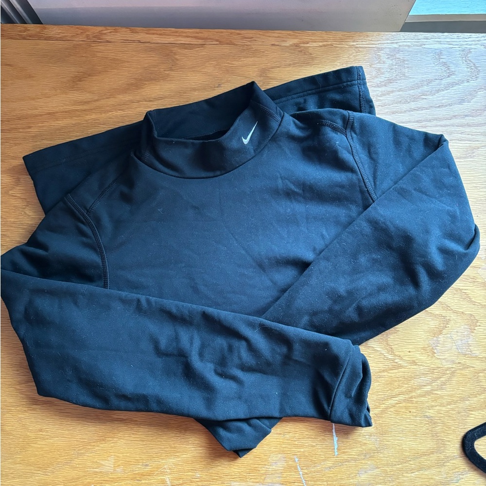 Nike Black Turtleneck Sweater DRI FIT